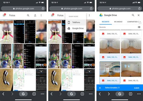 Cómo subir fotos de Google Drive a Google Fotos en tu móvil no con PC