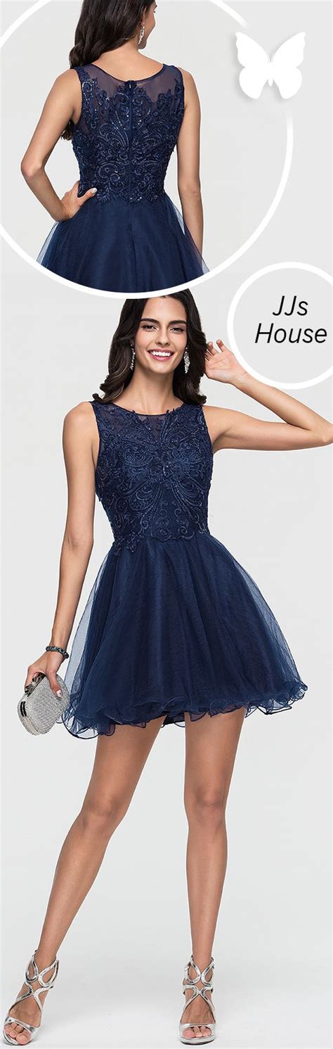 US 138 00 A Line Princess Scoop Neck Short Mini Tulle Homecoming