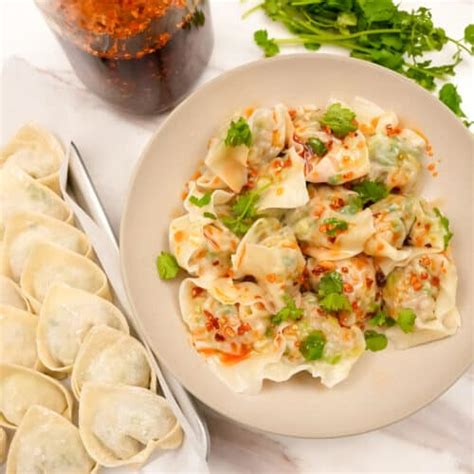 Homemade Chicken And Cilantro Wontons Video Cj Eats Recipes