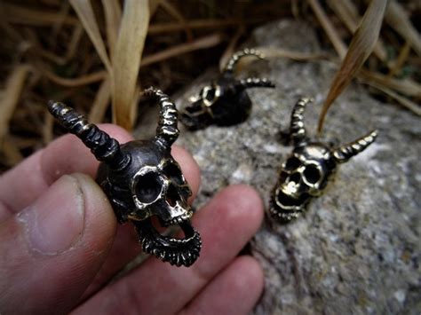 Paracord Bead Devil Skull Etsy