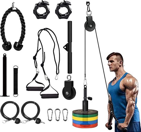 Upgraded Pulley System Gym LAT Pull Down Weight Ubuy India