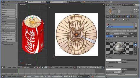 Blender Tutorial Making A Coke Can Using Uv Mapping And Multiple