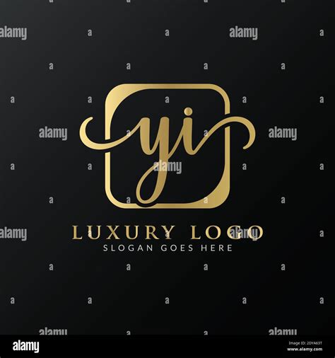 Yi Logo Design Vector Template Initial Luxury Letter Yi Vector