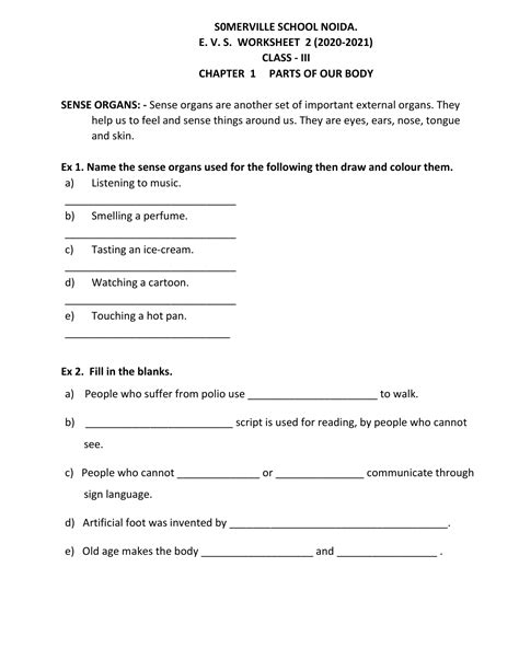 Grade Evs Assessment Worksheet Class Evs Worksheet Worksheet The Best