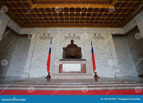 Chiang Kai Shek Statue In Cks Memorial Hall Editorial Stock Photo