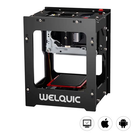 Welquic 1500mW Mini USB DIY CNC máquina grabadora láser Bluetooth 4 0