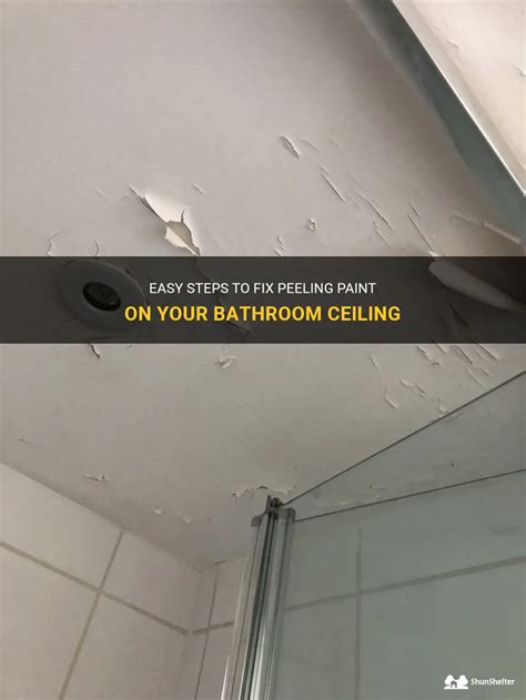 Easy Steps To Fix Peeling Paint On Your Bathroom Ceiling Shunshelter