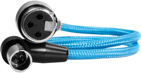 Kondor Blue Right Angle Mini XLR Male To XLR Female