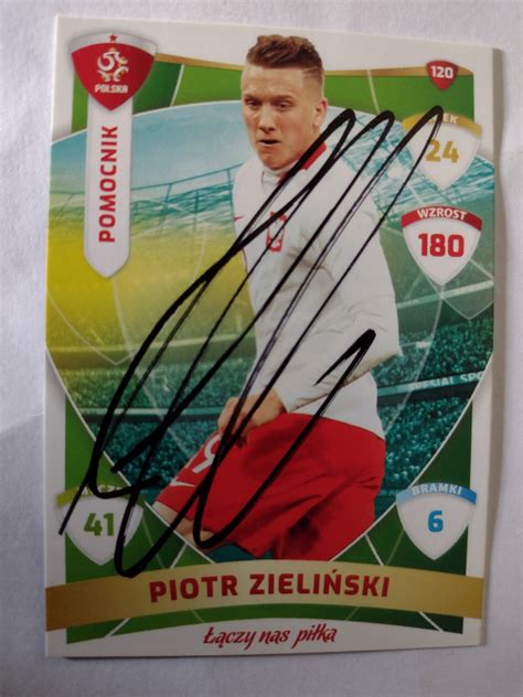 Karty panini autografy Polska Zieliński PZPN 13361175446 Allegro pl