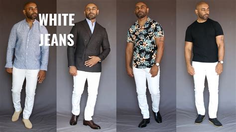 How To Wear Mens White Jeans 8 Wayshow To Style White Denim Youtube