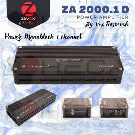 Jual ZEVOX ZA 2000 1D Power Monoblock 1Ch Amplifier Vox Research Ampli