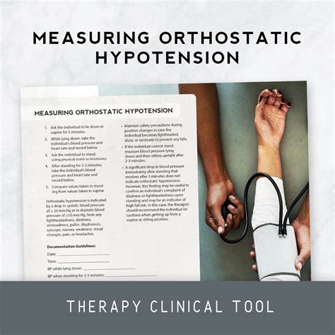 Measuring Orthostatic Hypotension – Therapy Insights