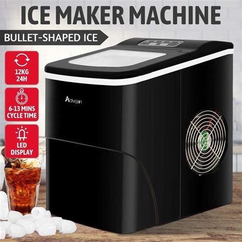 Advwin 2.2L 12KG Portable Ice Maker Commercial Ice Maker Machine ...