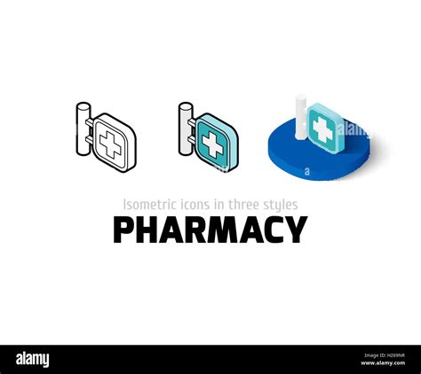 Pharmacy Icon In Different Style Stock Vector Image And Art Alamy