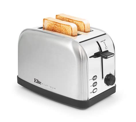 Best Buy Elite Gourmet Elite Platinum Stainless Steel 2 Slice Toaster Bagel Defrost Cancel