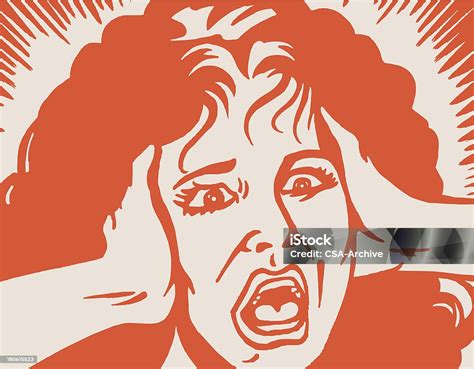 Screaming 女性 女性のベクターアート素材や画像を多数ご用意 女性 ショック 女性一人 Istock