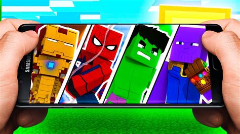 Novo Addon Dos Vingadores Ultimato O Filme Para Minecraft De Celular