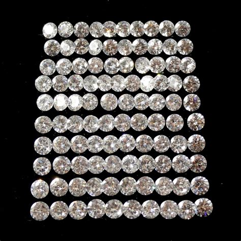 Gemstones Cubic Zirconia Round 3mm 100 Pcs 000 Round