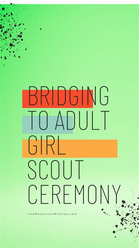 Girl Scout Bridging Artofit