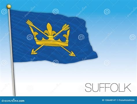 Suffolk Flag, United Kingdom, County of UK Stock Vector - Illustration ...