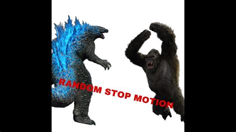 Random Godzilla Vs Kong Stopmotion Battle YouTube