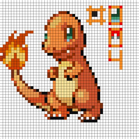 Charmander Pixel Art