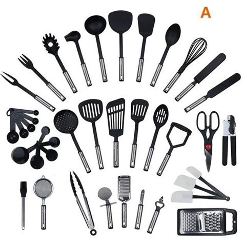 Ustensiles De Cuisine Sinbide Kit Ensemble Pi Ces Nylon