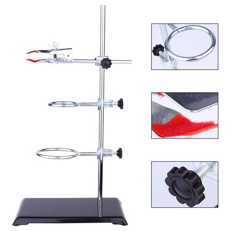 Stand Laboratory Lab Ring Metal Clamp Duty Chemistry Heavy Holder Clamps Tool Support Stands