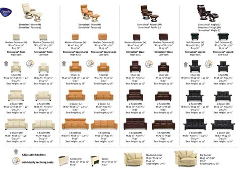 Stressless Recliner Chair Size Guide Measurement How Do I Determine