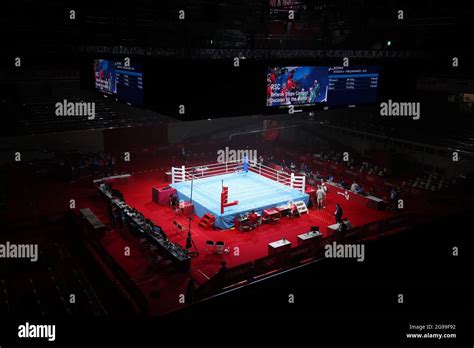 Tokyo, Japan. 25th July, 2021. the Kokugikan Arena Boxing : during the ...