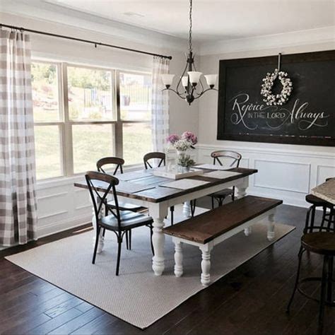 Amazing Rustic Dining Room Design Ideas 07 - SWEETYHOMEE