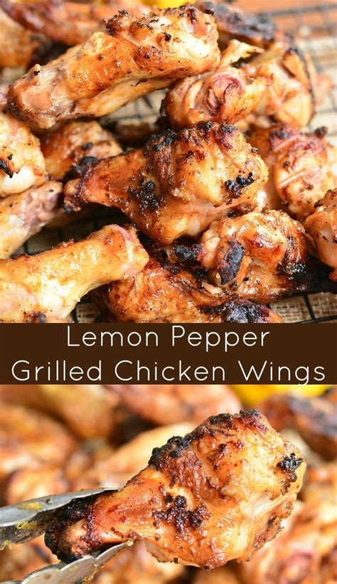 Lemon Pepper Grilled Chicken Wings Chicken Wings And Drumettes Are