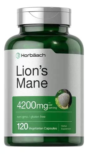 Hongo Melena De Leon Horbaach Lions Mane 4200mg 120 Caps Bio Sabor