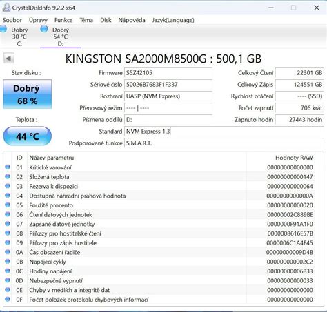 SSD Disk Kingston A2000 M 2 500GB NVMe Aukro