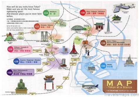 Map of Tokyo - Best Places to Visit in Tokyo - Japan - TravelsMaps.Com