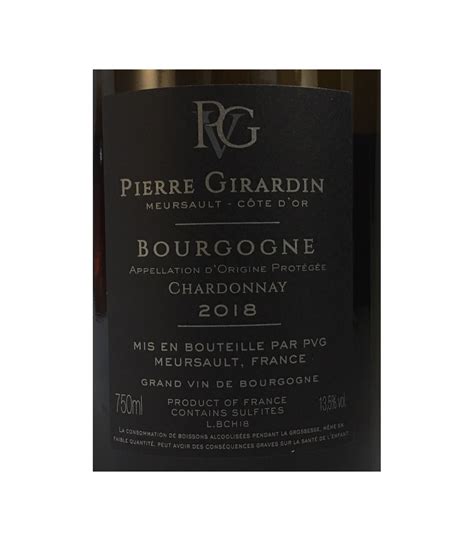 Bourgogne Chardonnay Clat De Calcaire Domaine Pierre Girardin