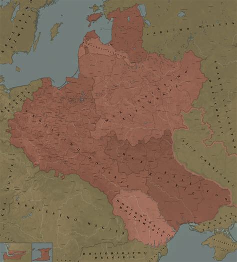 Polish Lithuanian Ruthenian Commonwealth 1846 Rimaginarymaps