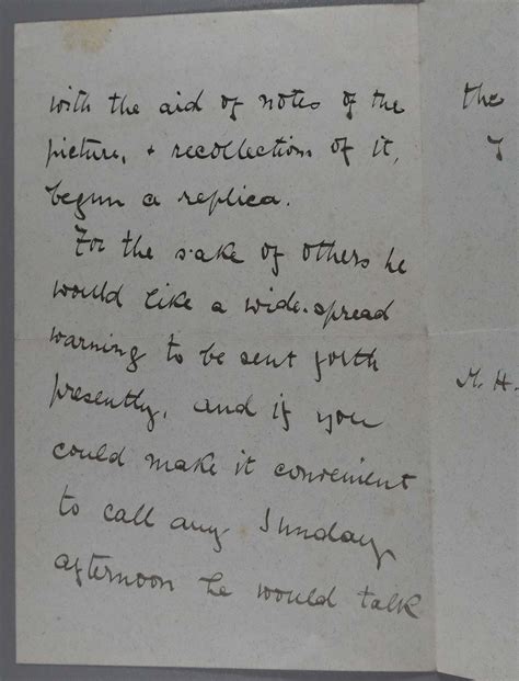 Burne Jones Catalogue Raisonné Letter from Sara Anderson on behalf of