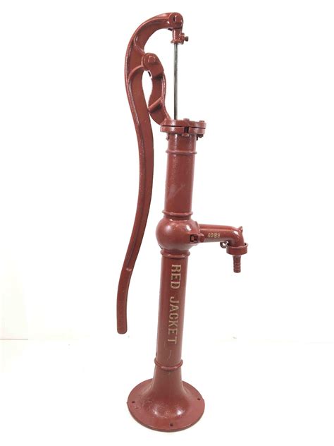 Lot Red Jacket Hand Well Cast Iron Water Pump