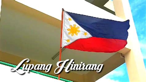 Lupang Hinirangsan Manuel High School Youtube