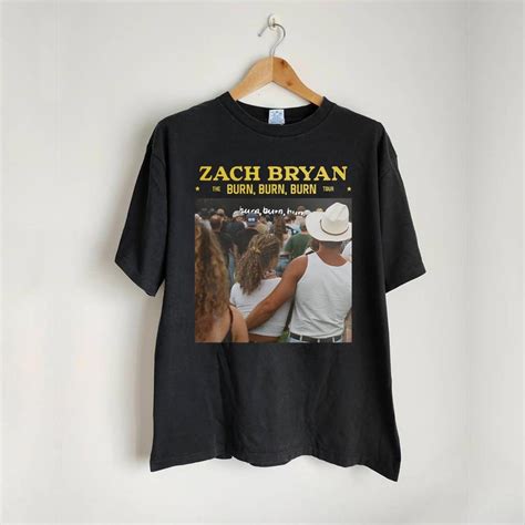 Zach Bryan Burn Burn Burn Tour 2023 Retro Shirt Zach Bryan Tour Merch