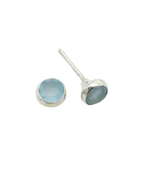 Studs Mm Blue Onyx Fac Joy Collectables