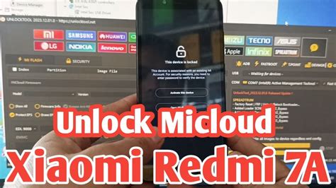 Cara Mudah Unlock Micloud Xiaomi Redmi A Via Unlocktool Youtube