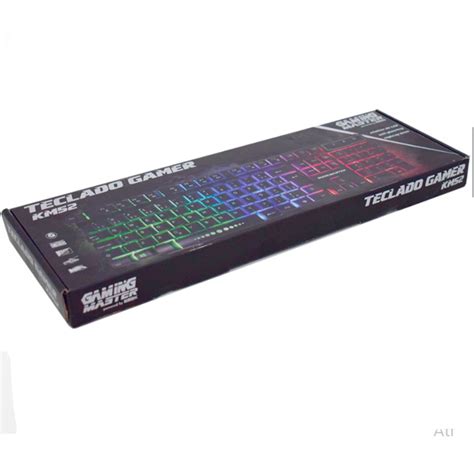 Teclado Usb Gamer Km Anti Ghost Rgb K Mex I Ga Cha Distribuidora