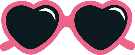 Pink Heart Sunglasses Png No Watermark