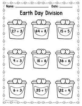 Earth Day Division Facts By Mca Designs Tpt