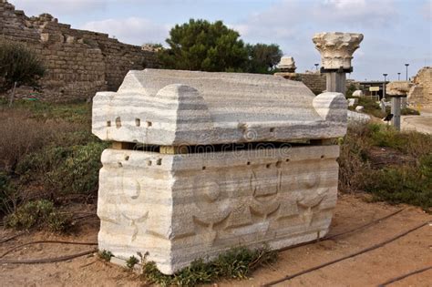 Tomb in Caesarea stock image. Image of tourism, wall - 26536061