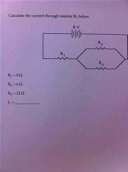 Solved Calculate The Current Through Resistor R1 Below R1