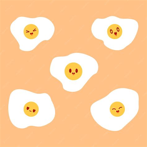 Premium Vector Cute Egg Cartoon Illustration