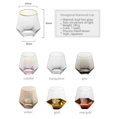 Diamant Whiskey Glas Diamant Kristall Glas Tasse G Grandado